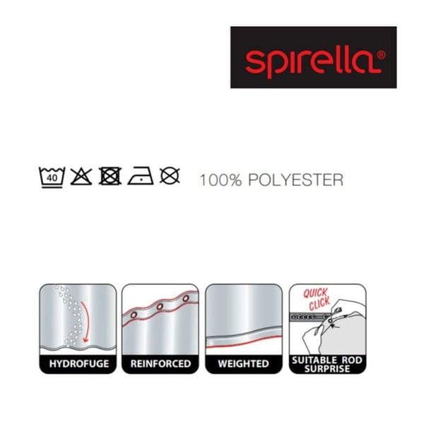 Завеса за душ 180x200 cm Ricco – Spirella-image-4