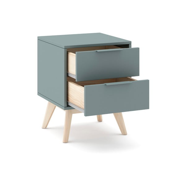 Нощно шкафче сиво-зелено Pisco – Marckeric-image-2