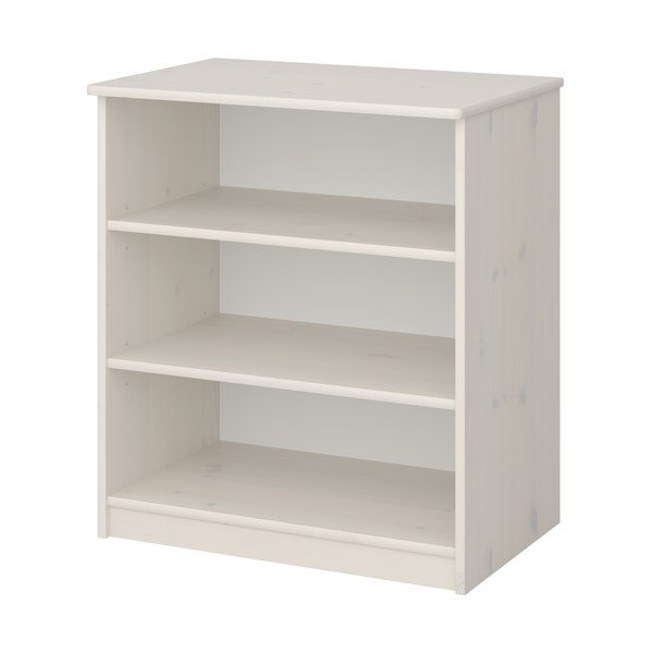 Бял детски шкаф за книги от борова дървесина 64x72 cm Memphis - Tvilum-image-2