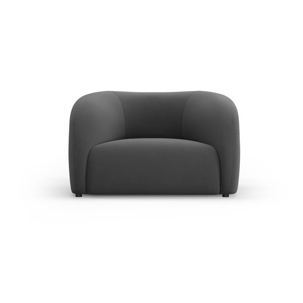 Сиво кадифено кресло Santi – Interieurs 86