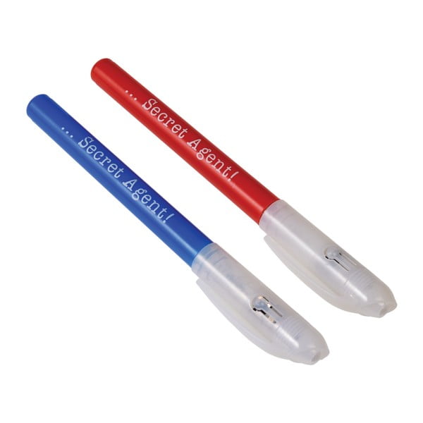 Комплект от 2 шпионски химикалки с невидимо мастило и UV светлина Secret Agent - Rex London