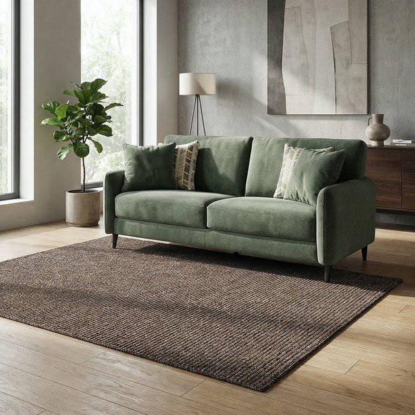 Тъмнокафяв килим 80x150 cm Lumen Liso – Universal-image-1