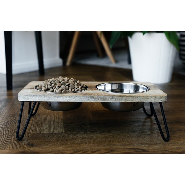 Дървен  комплект купички с основа за куче Dog Fantasy – Plaček Pet Products-image-3