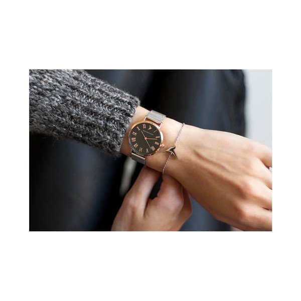 Dámské hodinky s páskem z nerezové oceli ve stříbrné barvě Emily Westwood Go-image-3