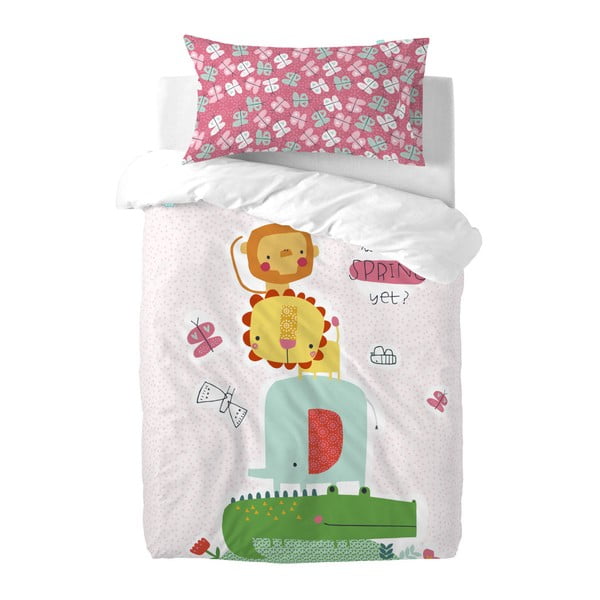 Памучно бебешко спално бельо Пролет, 100 x 120 cm - Moshi Moshi
