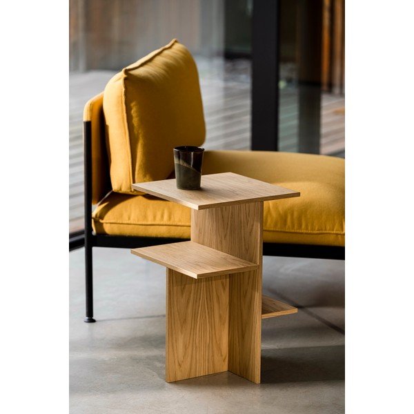 Нощно шкафче от декор от дъб  с рафтове в естествен цвят Atik – noo.ma-image-1