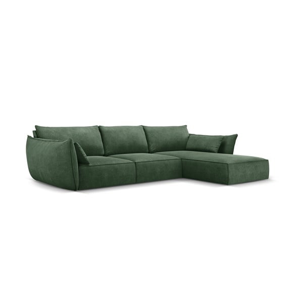 Тъмнозелен ъглов диван (десен ъгъл) Vanda - Mazzini Sofas-image-2