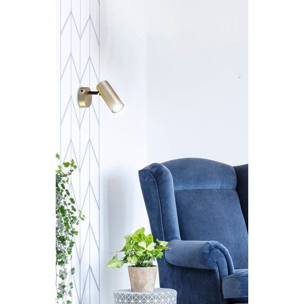 Метален прожектор в златист цвят 8x16 cm Colly – Candellux Lighting-image-1