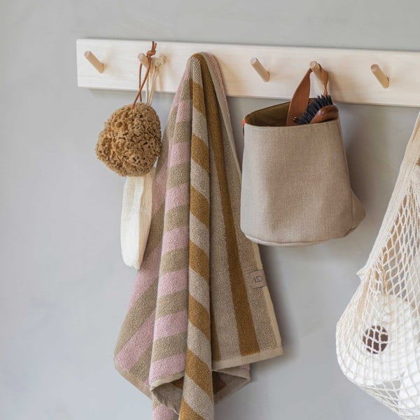 Кафяво-бежова кърпа от органичен памук 50x90 cm Disorder - Mette Ditmer Denmark-image-1