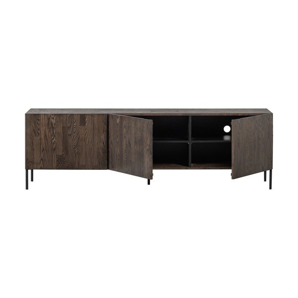 Кафява маса за телевизор от масивен бор 180x56x46 cm Bono – WOOOD-image-4