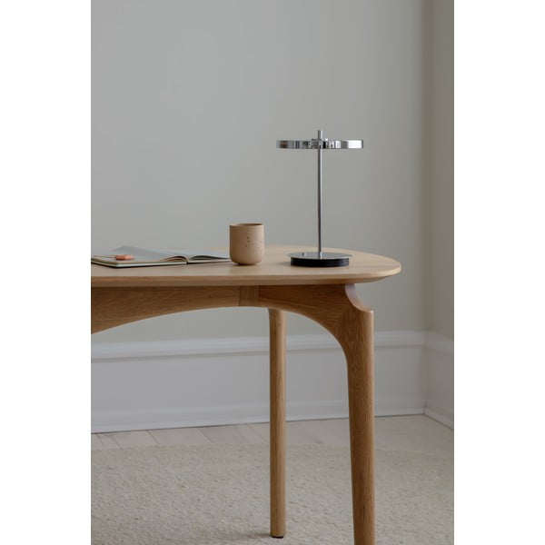 LED затъмняваща се настолна лампа с метален абажур в сребрист цвят (височина 31 cm) Asteria Move – UMAGE-image-3