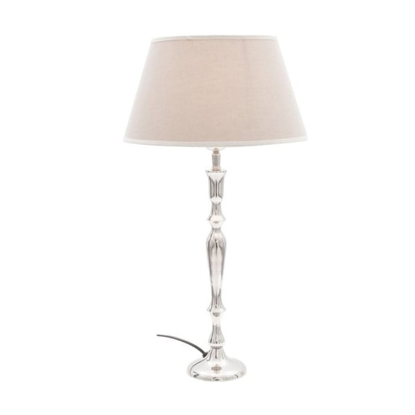 Stolní lampa Just II Chrome/Camel, 30 cm