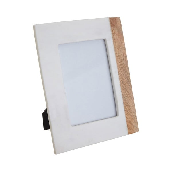 Каменна рамка в бял и естествен цвят 20x25 cm Sena - Premier Housewares