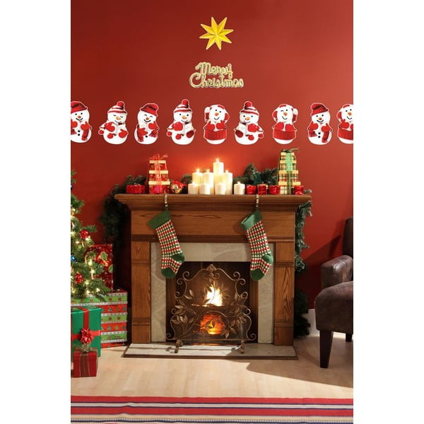 Комплект от 11 стикера за коледни снежни човеци - Ambiance-image-4