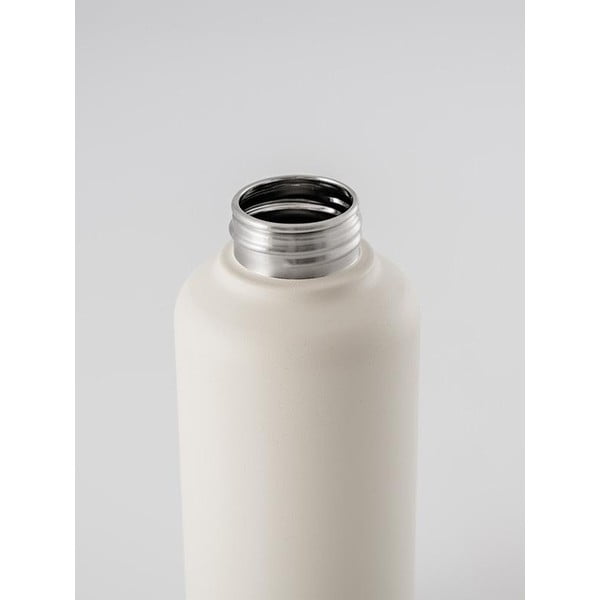 Бяла бутилка за пътуване от неръждаема стомана 1 л Timeless - Equa-image-1