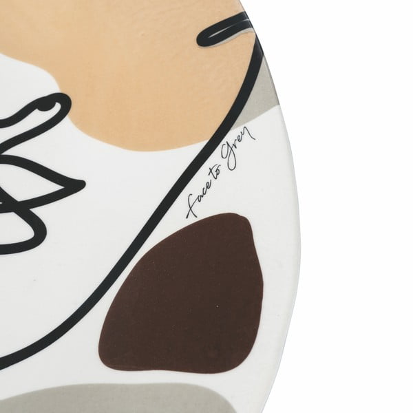 Керамична чиния за сервиране, ø 39 cm Face to Grey - VDE Tivoli 1996-image-2