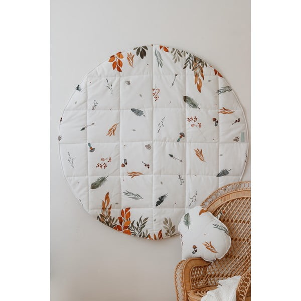 Бяла детска постелка за игра Forest Friends - Moi Mili-image-1