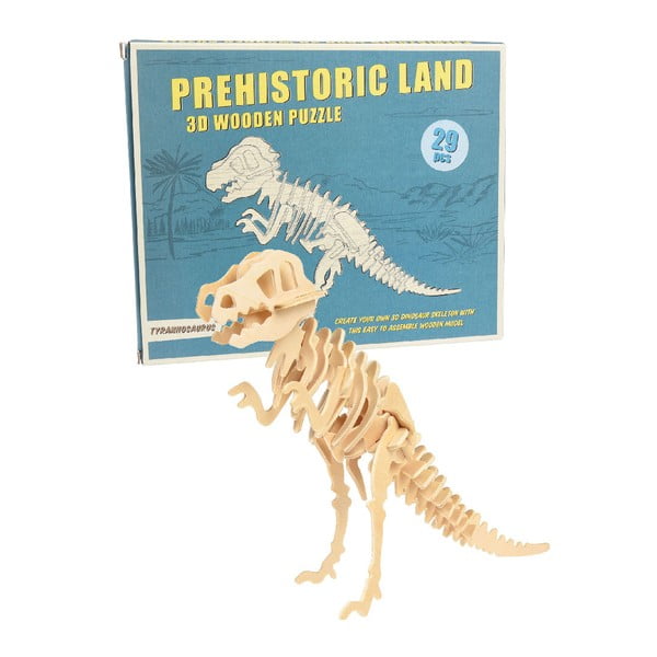 Дървен 3D пъзел динозавър Тиранозавър - Rex London