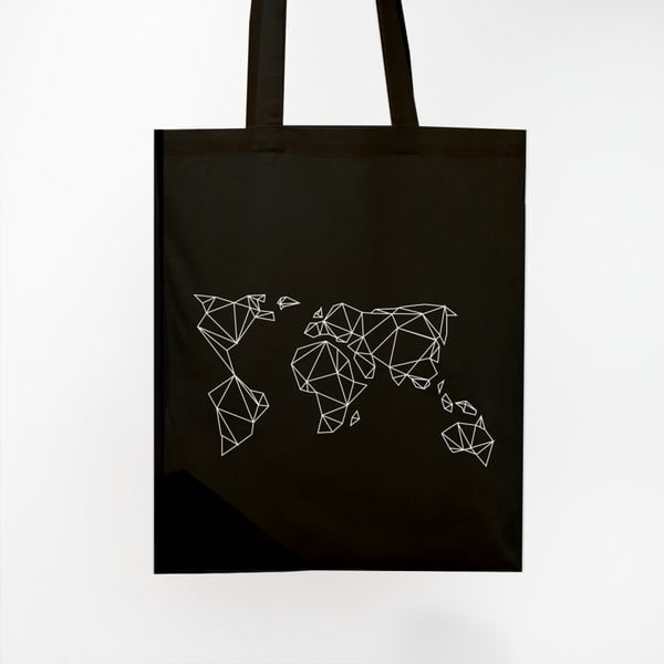 Plátěná taška Geometrische Erde Black