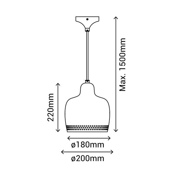 Зелено висящо осветително тяло, височина 150 cm Isa - SULION-image-2