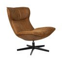 Въртящо се кресло в цвят кафяв коняк John – White Label