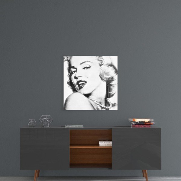 Картина върху стъкло , 40 x 40 cm Marilyn Monroe - Insigne-image-1