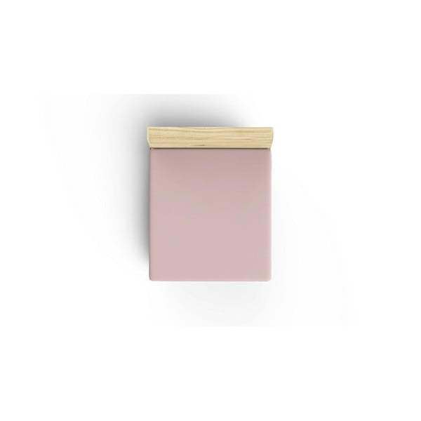 Розов чаршаф от еластичен памук 140x190 cm - Mijolnir