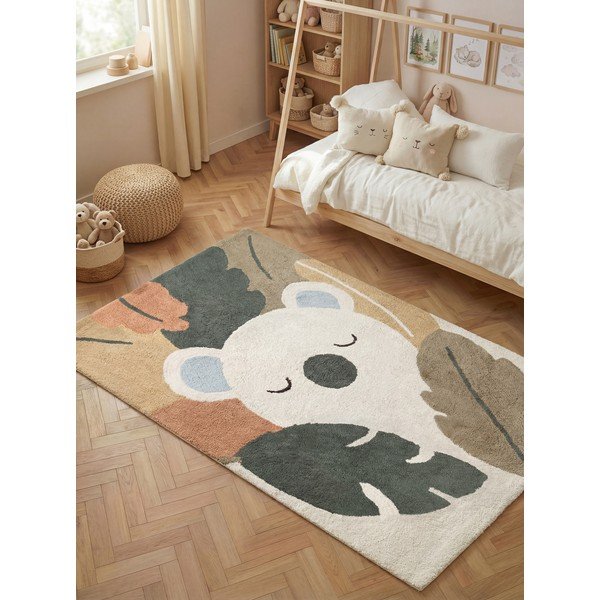 Кремав памучен детски килим подходящ за пране/ръчно изработен 140x200 cm Snuggle Rio – Hanse Home-image-1