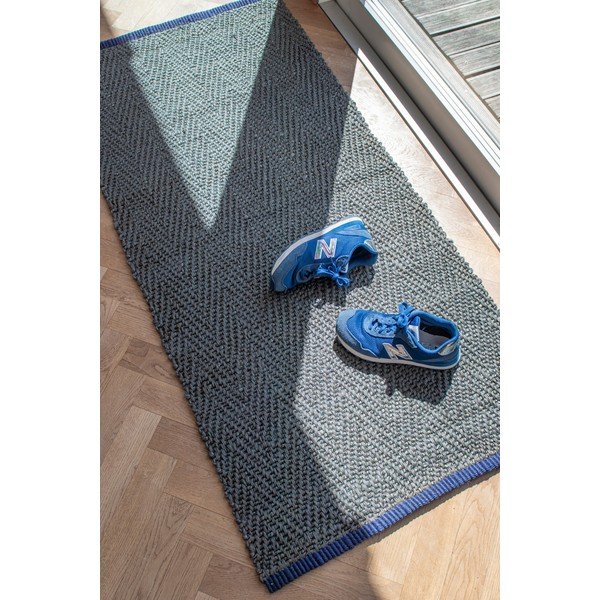 Тъмнозелена пътека от юта 70x150 cm Notes – Mette Ditmer Denmark-image-2