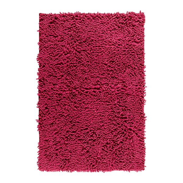 Червена изтривалка за баня от шенил, 80 x 50 cm - Wenko