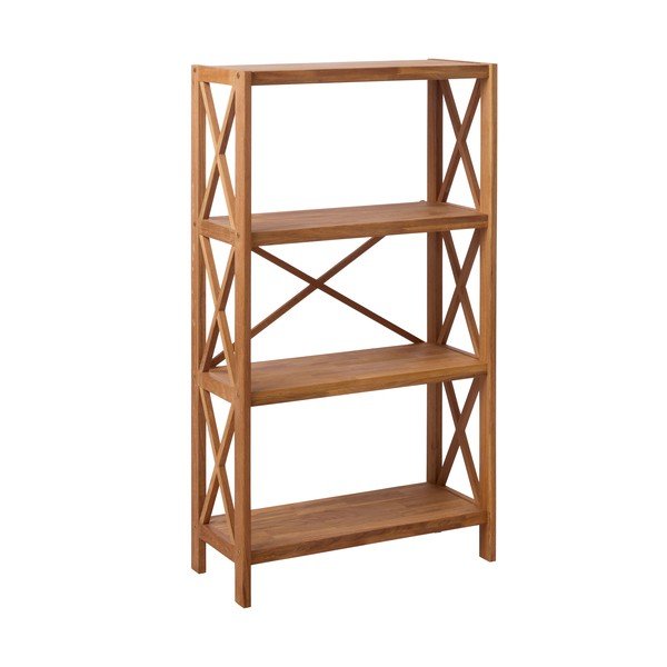 Стелаж от масивен дъб в естествен цвят 70x124 cm X-Shelf – Unique Furniture-image-2