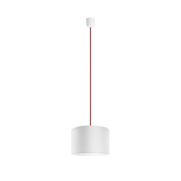 Závěsné svítidlo Tres 25 cm, červená/bílá