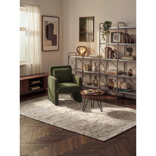 Бежов ръчно изработен вълнен килим 80x150 cm Bexley Woolwich – Ted Baker-image-1