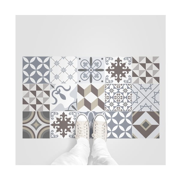 Водоустойчив стикер за под Кафяв стил, 100 x 60 cm - Ambiance-image-4