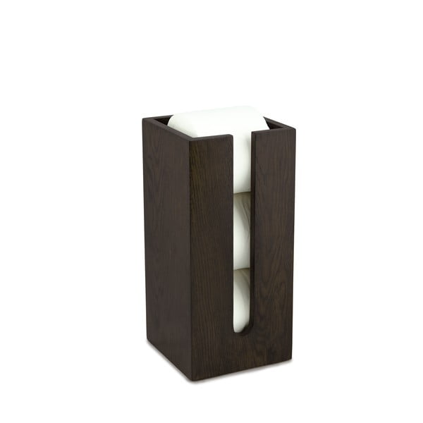 Диспенсър за тоалетна хартия, изработен от дъбово дърво Dark Mezza - Wireworks