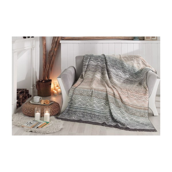 Одеяло със смес от памук Aksu Luz, 220 x 180 cm - Armada