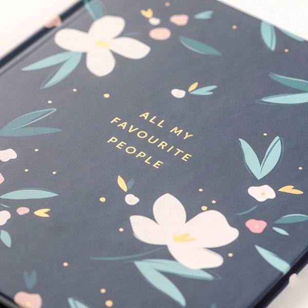 Адресна книга със самозалепващи се етикети Navy Blush, 104 страници - Busy B-image-1