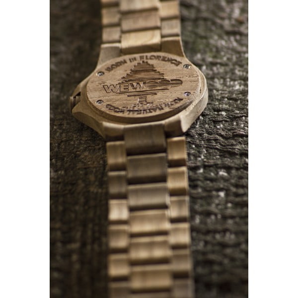 Dřevěné hodinky Date Teak-image-2