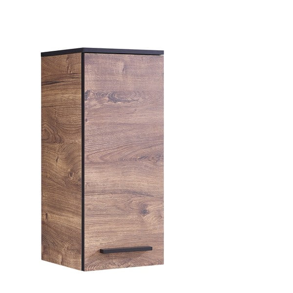 Кафяв висящ шкаф за баня в дъбов декор 30x72 cm Set 374 - Pelipal