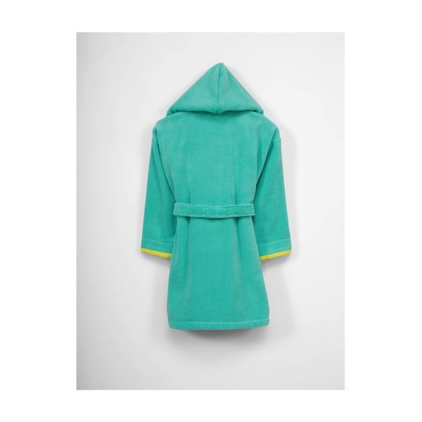 Детски зелен памучен халат с качулка, 9-12 години - Unknown-image-1
