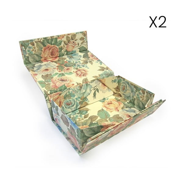Подаръчна кутия в комплект от 2 броя 39x49 cm Lady Rose - Kartos-image-1