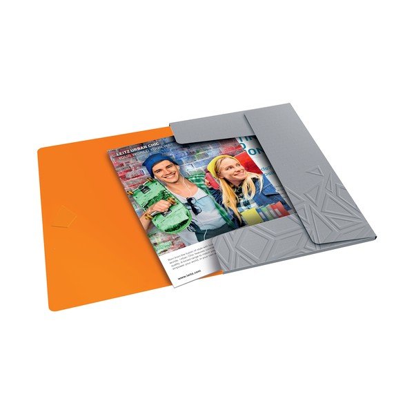 Сиво офис бюро с 3 капака - Leitz-image-1