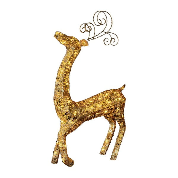 Svítící dekorace Golden Deer, výška 122 cm