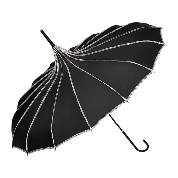Черен чадър Pagoda Justine, ø 90 cm - Von Lilienfeld