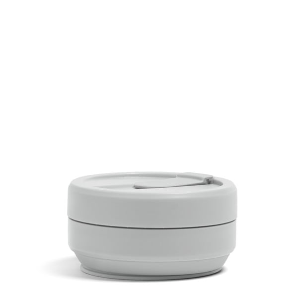 Сива сгъваема чаша за пътуване Cashmere, 470 ml Biggie - Stojo-image-1