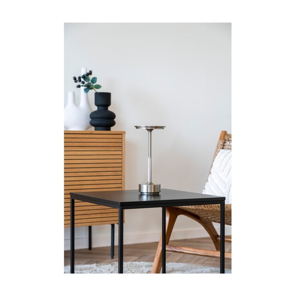 LED настолна лампа в сребрист цвят (височина 28,5 cm) Lyneham – House Nordic-image-1