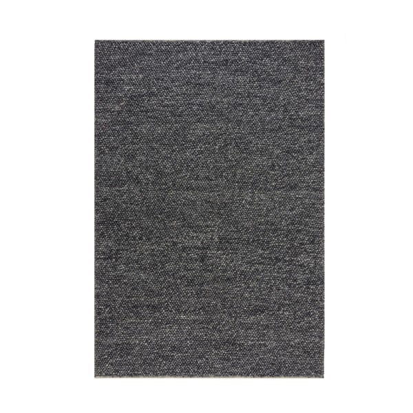 Тъмно сив вълнен килим , 80 x 150 cm Minerals - Flair Rugs