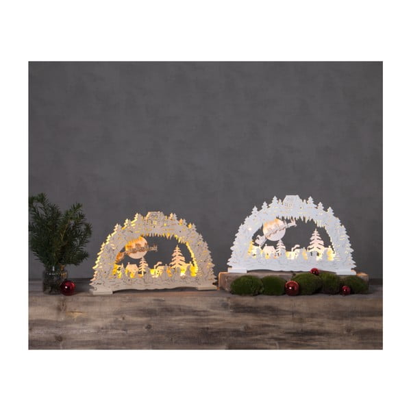 Бяла LED светлинна декорация , височина 27 см Ulm - Star Trading-image-2