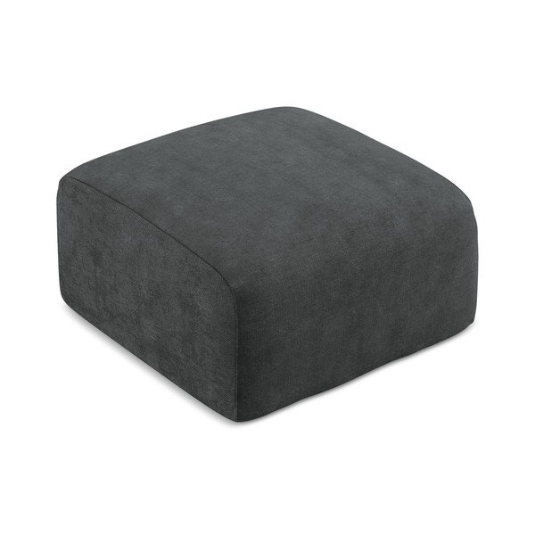 Тъмносива шенилова табуретка Leila – Makamii-image-2