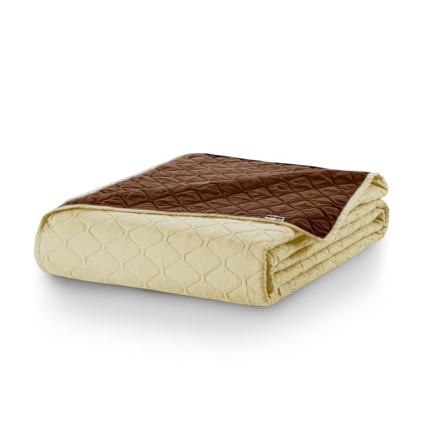 Бежова и кафява двустранна покривка за легло от микрофибър , 240 x 260 cm Axel - DecoKing-image-4